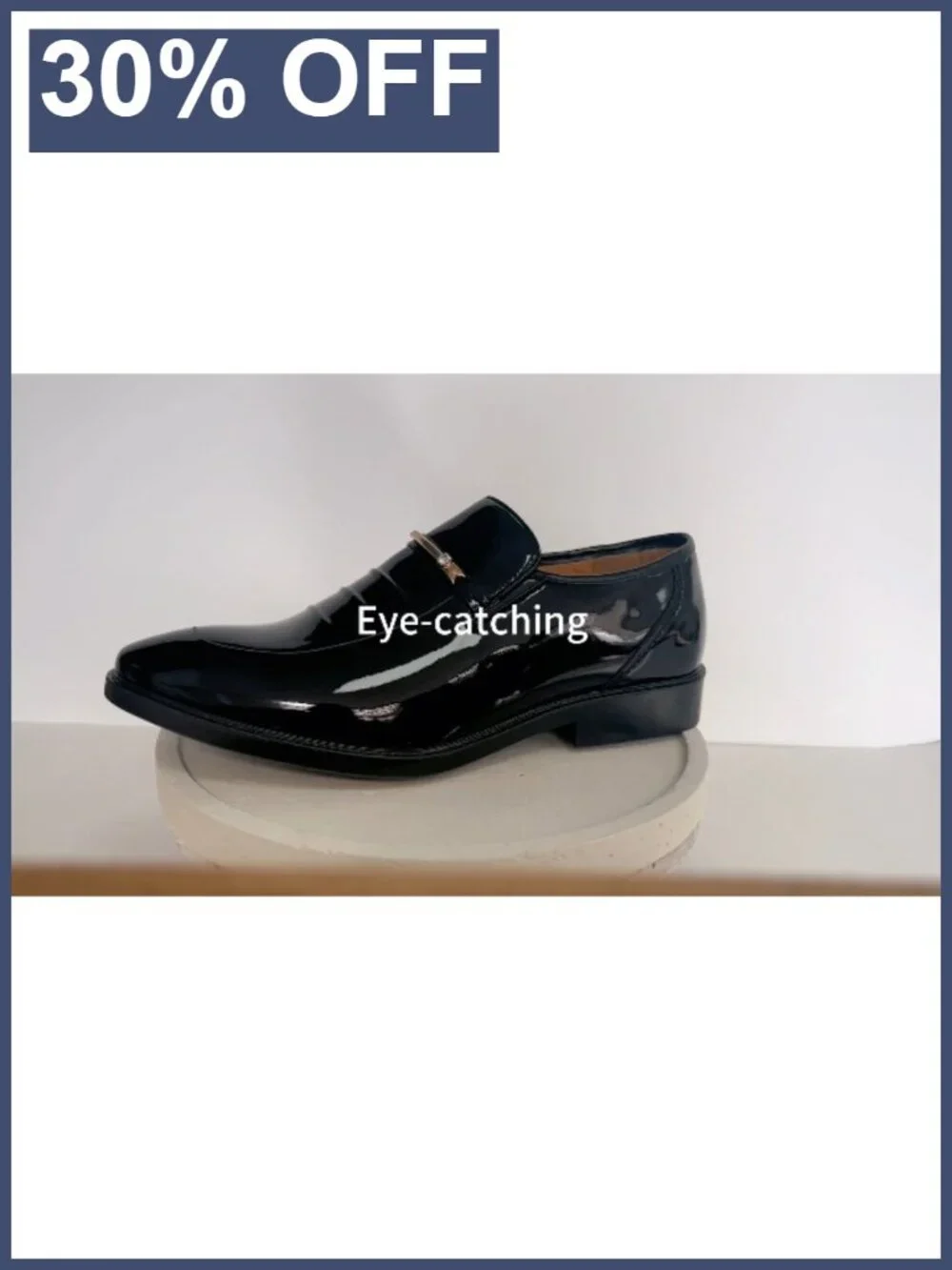 Men's Faux Patent Leather Oxfords Formal Dress Shoes Business Wedding Derby